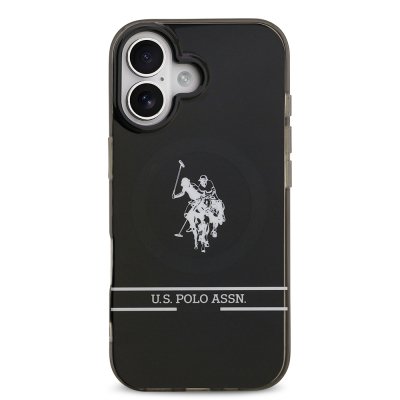 Apple iPhone 17 Case U.S. Polo Assn. Original Licensed M-Safe Charging Feature IML Double Horse Stripe Logo Cover - 4