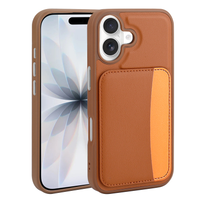 Apple iPhone 17 Case with Card Holder Zore X-Card Silicone Cover - 9