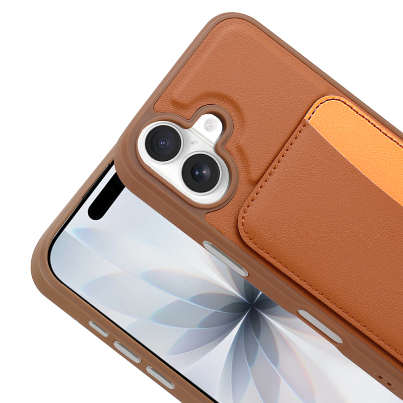 Apple iPhone 17 Case with Card Holder Zore X-Card Silicone Cover - 13