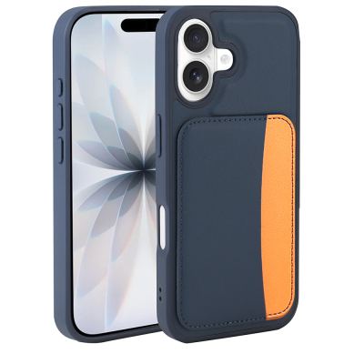 Apple iPhone 17 Case with Card Holder Zore X-Card Silicone Cover - 10