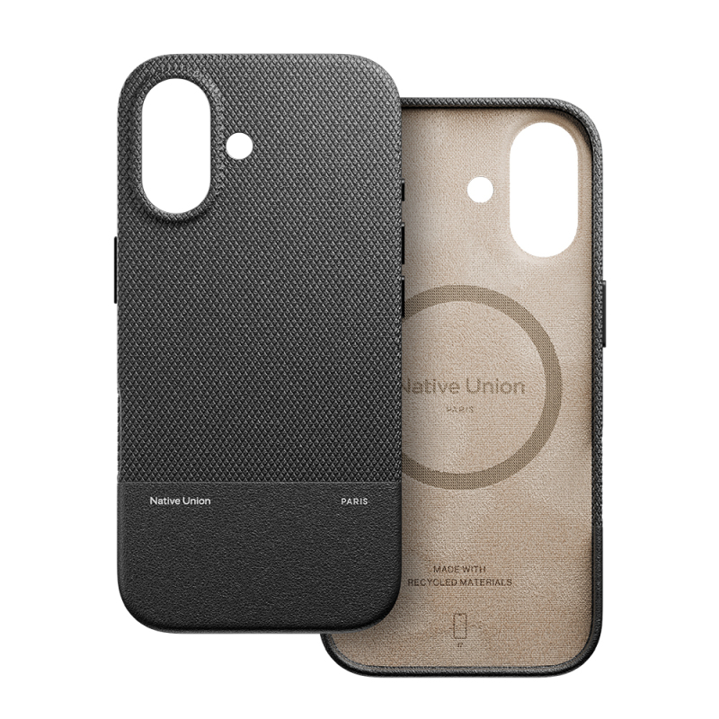 Apple iPhone 17 Case with M-safe Charging Feature, Leather Textured Native Union RE Classic Series Cover - 3