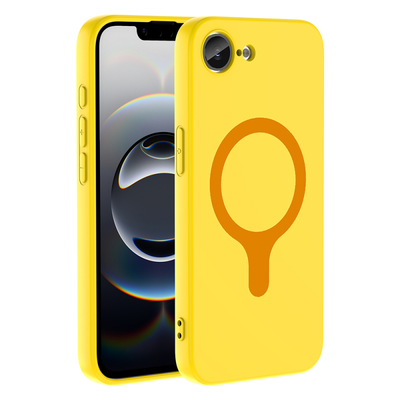 Apple iPhone 17 Case with M-Safe Charging Feature - Zore Aris Silicone Cover - 22