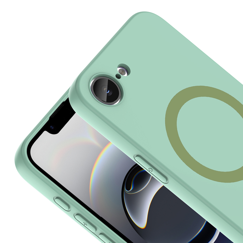 Apple iPhone 17 Case with M-Safe Charging Feature - Zore Aris Silicone Cover - 29
