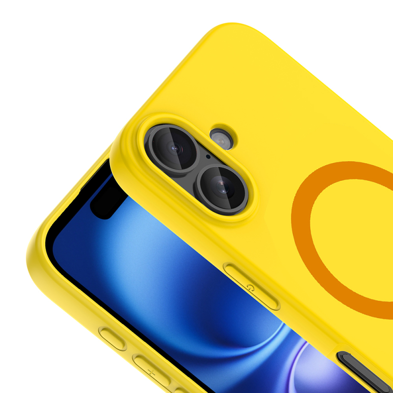 Apple iPhone 17 Case with M-Safe Charging Feature - Zore Aris Silicone Cover - 25