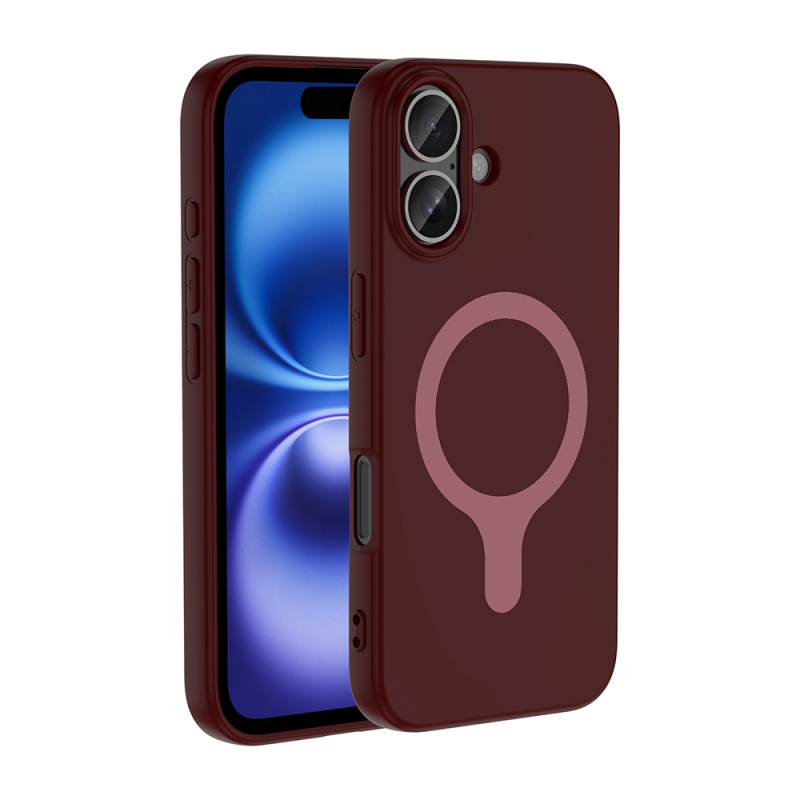 Apple iPhone 17 Case with M-Safe Charging Feature - Zore Aris Silicone Cover - 5