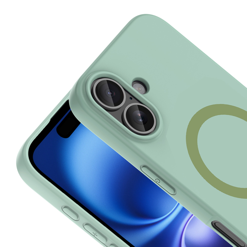 Apple iPhone 17 Case with M-Safe Charging Feature - Zore Aris Silicone Cover - 33