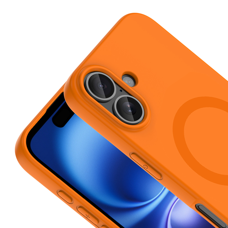 Apple iPhone 17 Case with M-Safe Charging Feature - Zore Aris Silicone Cover - 35