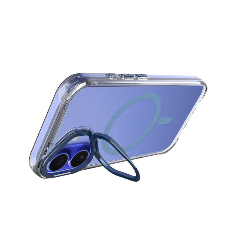 Apple iPhone 17 Case Zore Azor Cover with M-safe Charging, Airbag, Camera Stand - 12