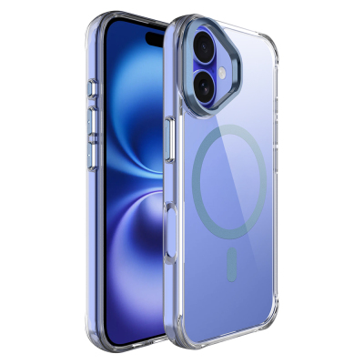 Apple iPhone 17 Case Zore Azor Cover with M-safe Charging, Airbag, Camera Stand - 3