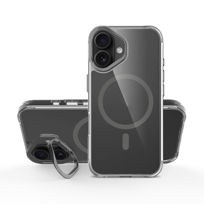 Apple iPhone 17 Case Zore Azor Cover with M-safe Charging, Airbag, Camera Stand - 18