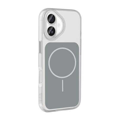 Apple iPhone 17 Case Zore Iconic Hard Silicone Cover with Metal Button Design and M-Safe Charging Feature - 8