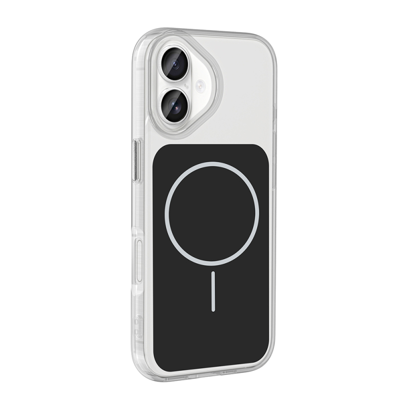Apple iPhone 17 Case Zore Iconic Hard Silicone Cover with Metal Button Design and M-Safe Charging Feature - 11