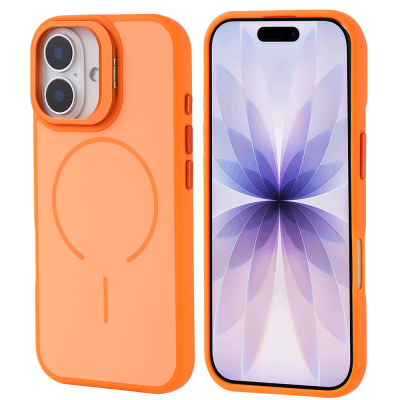 Apple iPhone 17 Case Zore Notron Cover M-safe Charging and Camera Stand - 5