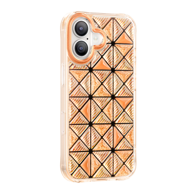 Apple iPhone 17 Case – Zore Paris Kairo TPU Cover with 3D Ice Block Pattern - 1