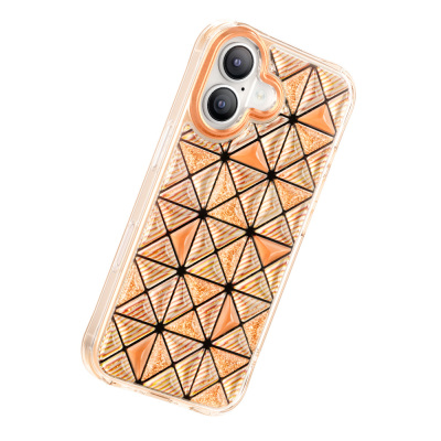 Apple iPhone 17 Case – Zore Paris Kairo TPU Cover with 3D Ice Block Pattern - 3