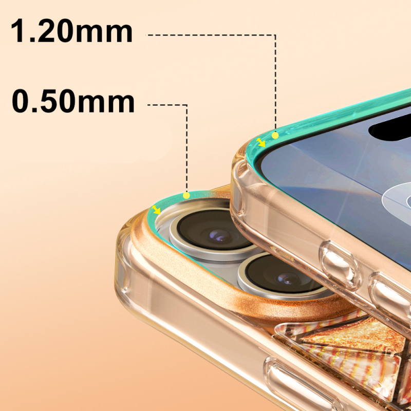 Apple iPhone 17 Case – Zore Paris Kairo TPU Cover with 3D Ice Block Pattern - 7