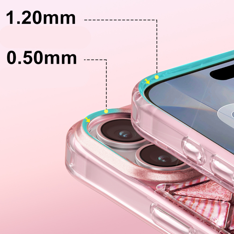 Apple iPhone 17 Case – Zore Paris Kairo TPU Cover with 3D Ice Block Pattern - 17