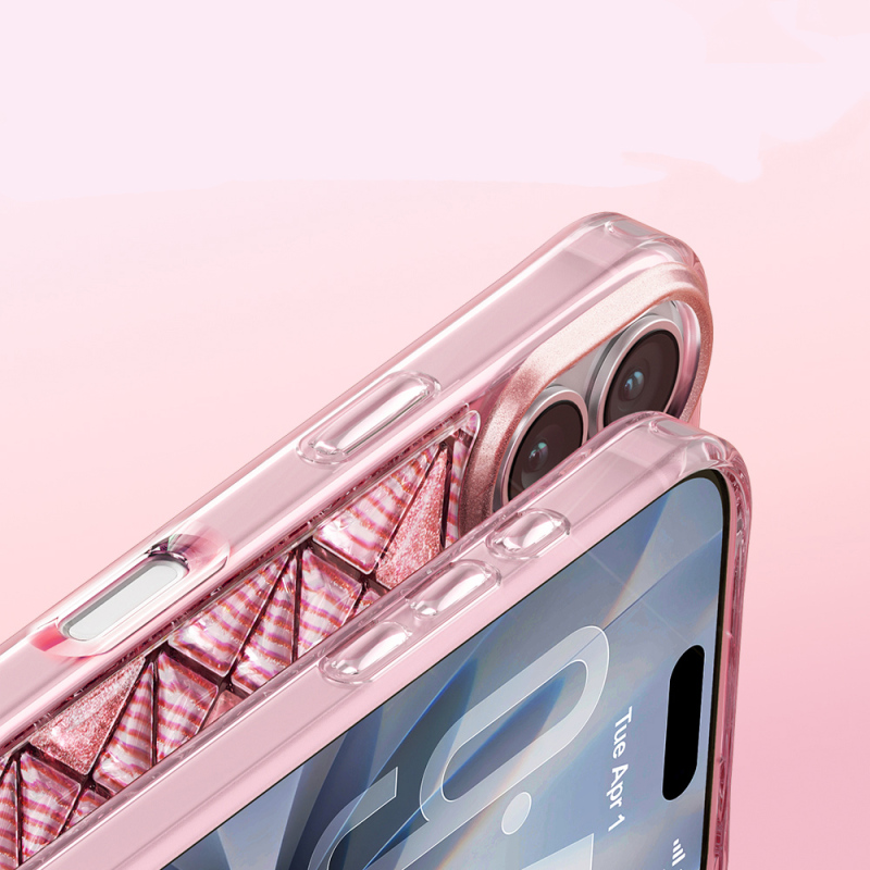 Apple iPhone 17 Case – Zore Paris Kairo TPU Cover with 3D Ice Block Pattern - 19