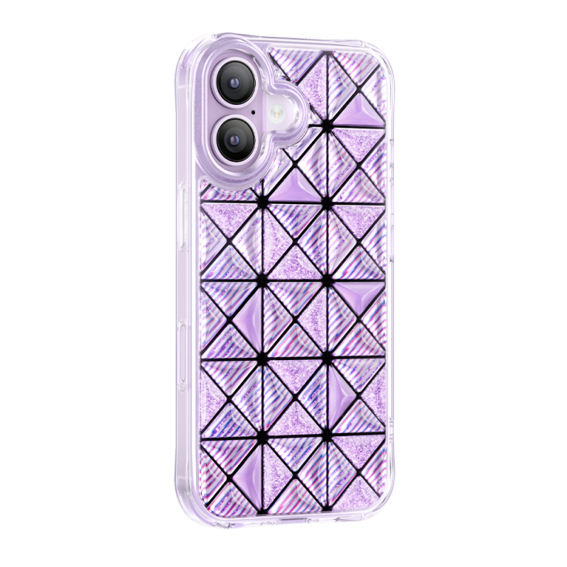 Apple iPhone 17 Case – Zore Paris Kairo TPU Cover with 3D Ice Block Pattern - 20