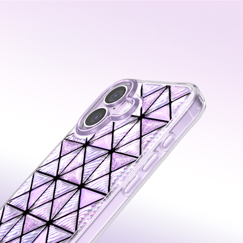 Apple iPhone 17 Case – Zore Paris Kairo TPU Cover with 3D Ice Block Pattern - 23