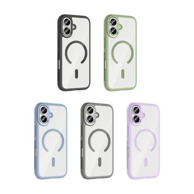 Apple iPhone 17 Case Zore Tiko Cover Metal Camera Frame and M-Safe Charging Function - 17