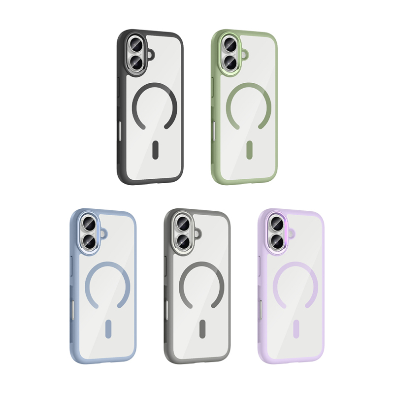 Apple iPhone 17 Case Zore Tiko Cover Metal Camera Frame and M-Safe Charging Function - 17