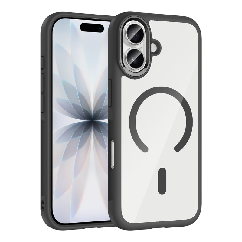 Apple iPhone 17 Case Zore Tiko Cover Metal Camera Frame and M-Safe Charging Function - 3