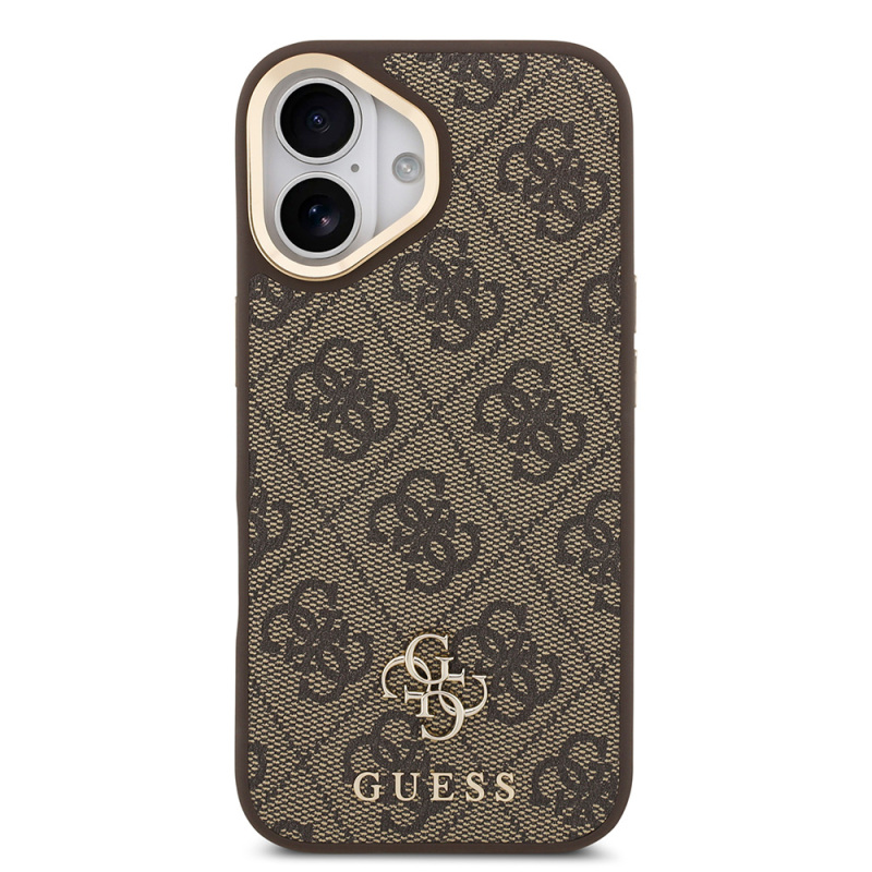 Apple iPhone 17 Guess Original Licensed 4G and Text Logo Case + Screen Protector + Lens Protector 3-in-1 Accessory Set - 15