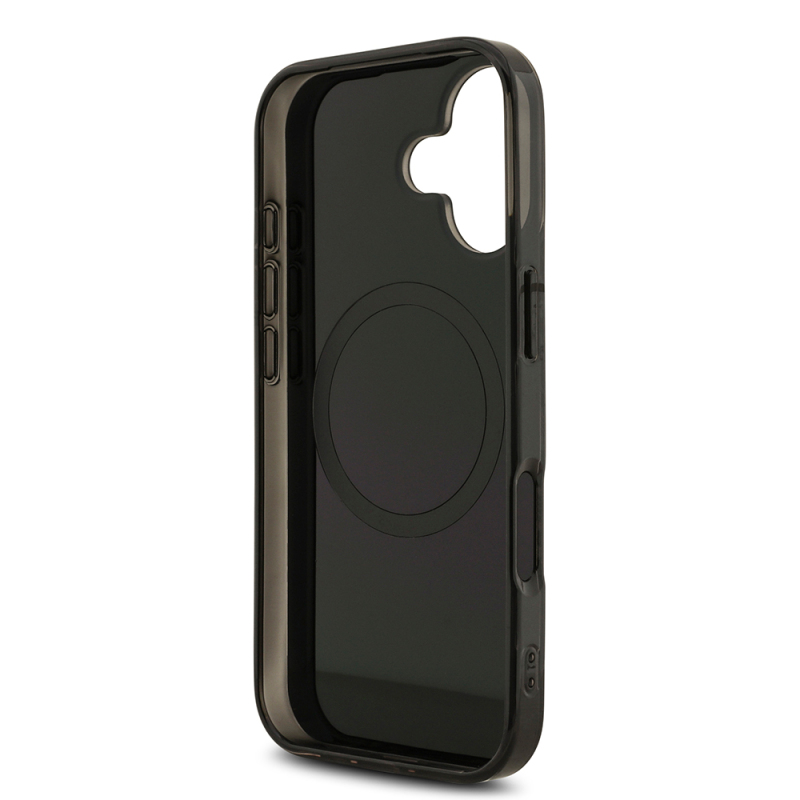 Apple iPhone 17 Kılıf AMG Orjinal Lisanslı M-safe Şarj Özellikli Çift Katmanlı Kırmızı Çapraz Çizgili Kapak - 8