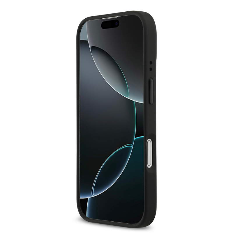Apple iPhone 17 Kılıf BMW Orjinal Lisanslı M-safe Şarj Özellikli Deri Arka Yüzey Metal Logolu Delikli Şerit Tasarımlı Kapak - 6