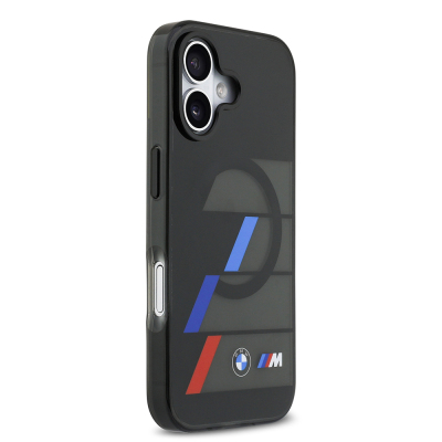 Apple iPhone 17 Kılıf BMW Orjinal Lisanslı M-safe Şarj Özellikli IML Baskılı Üç Renkli M Dizayn Kapak - 5