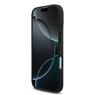 Apple iPhone 17 Kılıf BMW Orjinal Lisanslı M-safe Şarj Özellikli M Logolu Üç Şeritli Delikli Deri Kapak - 13