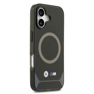 Apple iPhone 17 Kılıf BMW Orjinal Lisanslı M-safe Şarj Özellikli Metal Buton Tasarımlı IML Baskılı M Dizayn Kapak - 5