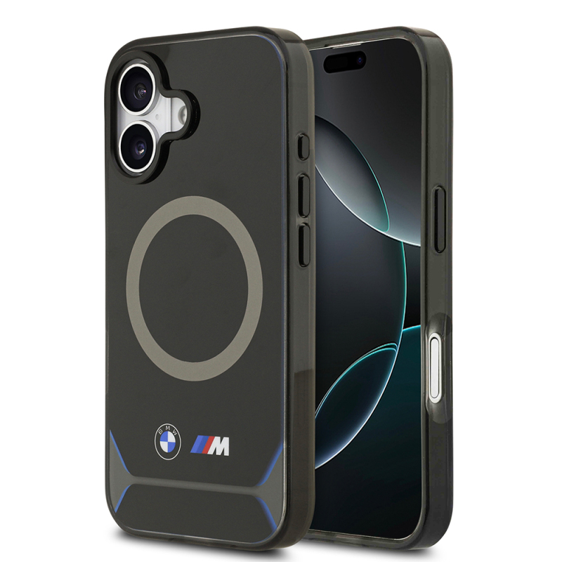 Apple iPhone 17 Kılıf BMW Orjinal Lisanslı M-safe Şarj Özellikli Metal Buton Tasarımlı IML Baskılı M Dizayn Kapak - 2