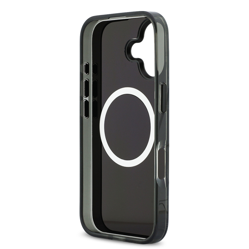 Apple iPhone 17 Kılıf BMW Orjinal Lisanslı M-safe Şarj Özellikli Metal Kamera Butonlu Yatay Şeritli M Dizayn Kapak - 9