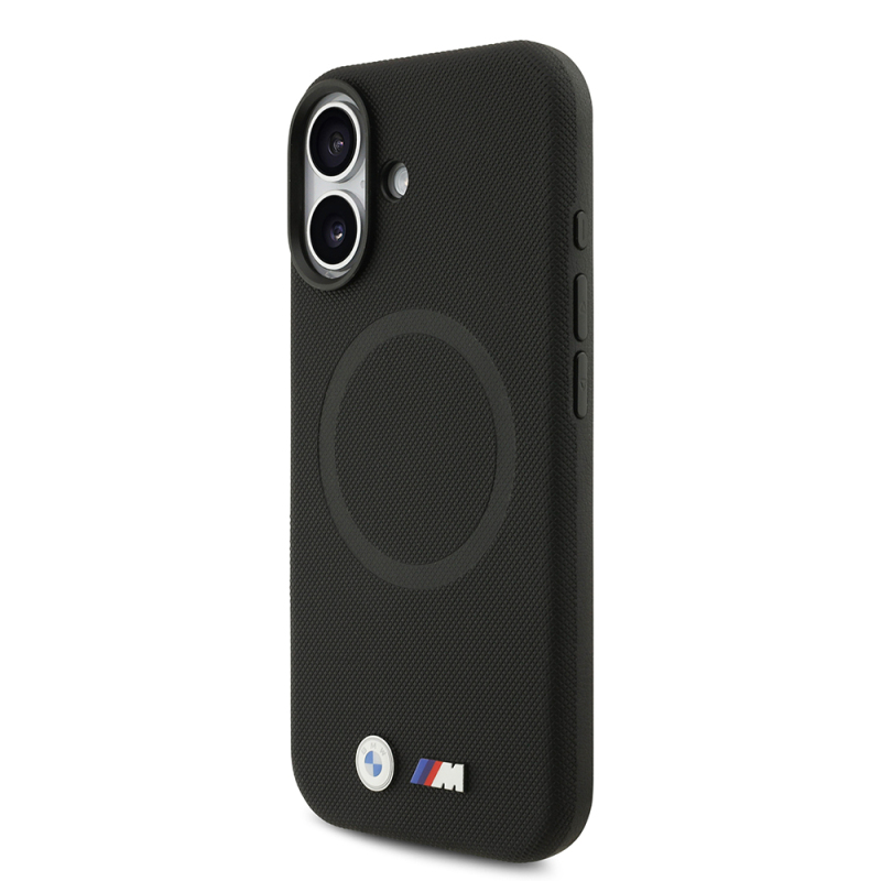 Apple iPhone 17 Kılıf BMW Orjinal Lisanslı M-safe Şarj Özellikli Metal Logolu Delikli M Dizayn Deri Kapak - 14