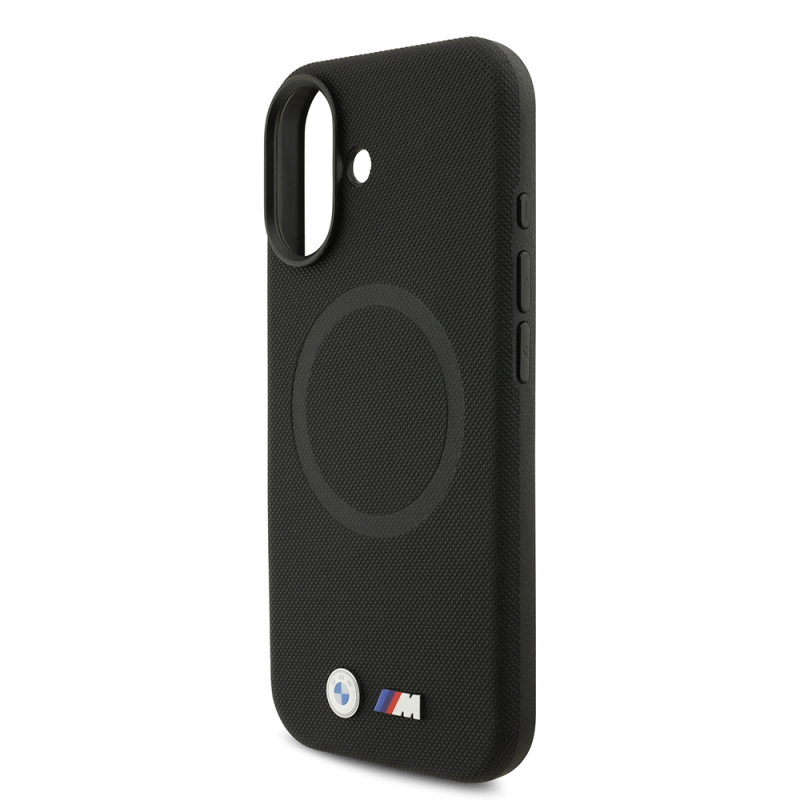 Apple iPhone 17 Kılıf BMW Orjinal Lisanslı M-safe Şarj Özellikli Metal Logolu Delikli M Dizayn Deri Kapak - 18