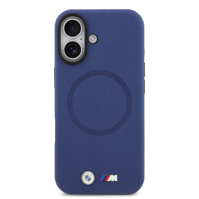 Apple iPhone 17 Kılıf BMW Orjinal Lisanslı M-safe Şarj Özellikli Metal Logolu Delikli M Dizayn Deri Kapak - 29