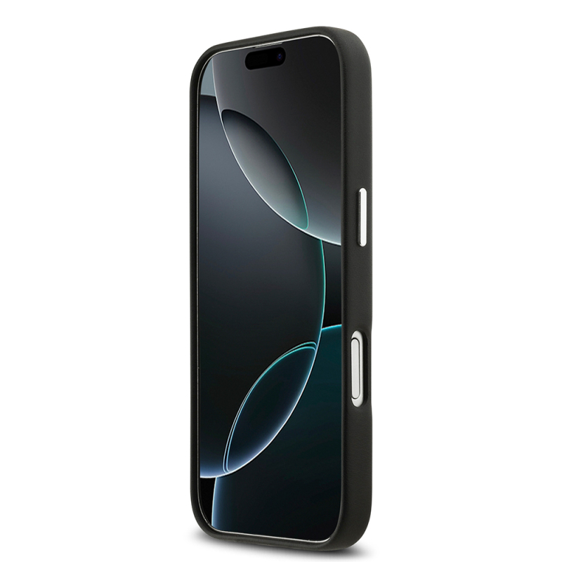 Apple iPhone 17 Kılıf BMW Orjinal Lisanslı M-safe Şarj Özellikli Metal Logolu Tam Kaplama Deri Kapak - 7