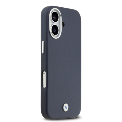 Apple iPhone 17 Kılıf BMW Orjinal Lisanslı M-safe Şarj Özellikli Metal Logolu Tam Kaplama Deri Kapak - 13