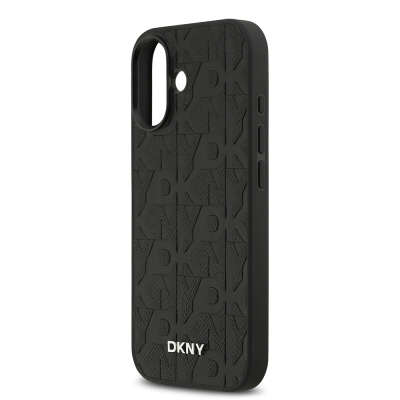 Apple iPhone 17 Kılıf DKNY Orjinal Lisanslı M-safe Şarj Özellikli 3D Yazılı Grid Pattern Kapak - 7