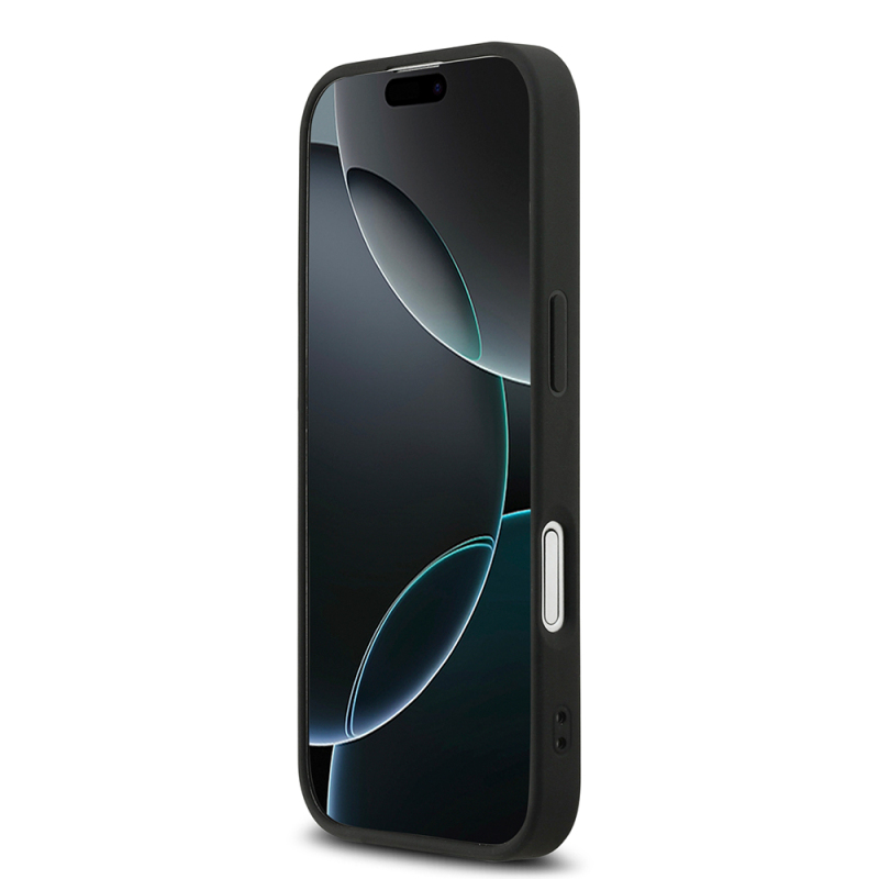 Apple iPhone 17 Kılıf DKNY Orjinal Lisanslı M-safe Şarj Özellikli 3D Yazılı Izgara Desenli Kapak - 6