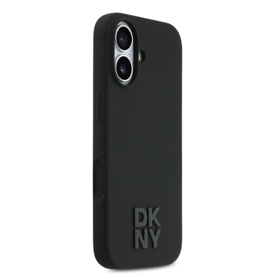 Apple iPhone 17 Kılıf DKNY Orjinal Lisanslı M-safe Şarj Özellikli Metal Logolu Silikon Kapak - 5