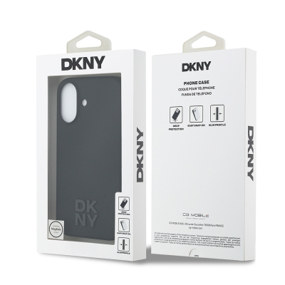 Apple iPhone 17 Kılıf DKNY Orjinal Lisanslı M-safe Şarj Özellikli Metal Logolu Silikon Kapak - 9