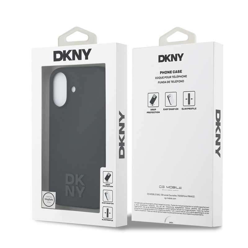 Apple iPhone 17 Kılıf DKNY Orjinal Lisanslı M-safe Şarj Özellikli Metal Logolu Silikon Kapak - 9