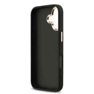 Apple iPhone 17 Kılıf Guess Orjinal Lisanslı 4G Büyük Metal Kamera Çerçeveli ve Logolu Glitter Kapak - 9