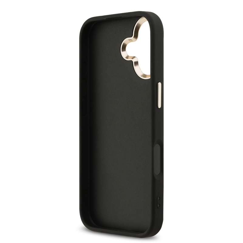 Apple iPhone 17 Kılıf Guess Orjinal Lisanslı 4G Büyük Metal Kamera Çerçeveli ve Logolu Glitter Kapak - 9