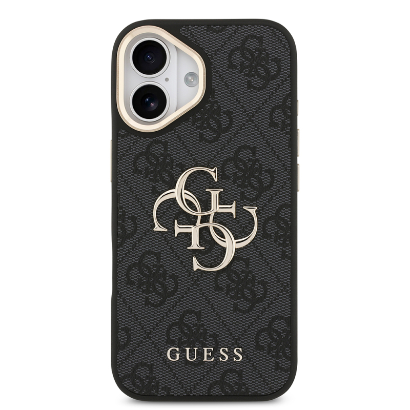 Apple iPhone 17 Kılıf Guess Orjinal Lisanslı 4G Büyük Metal Logolu Kalın Askılı Kapak - 5