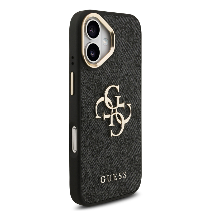 Apple iPhone 17 Kılıf Guess Orjinal Lisanslı 4G Büyük Metal Logolu Kalın Askılı Kapak - 6