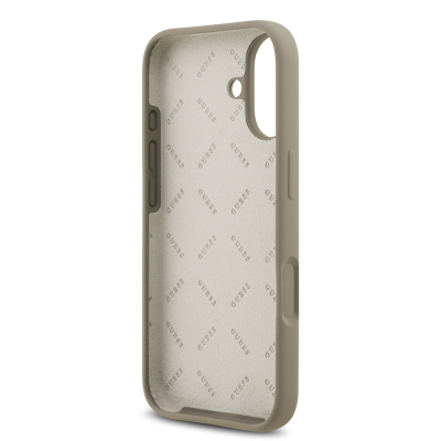 Apple iPhone 17 Kılıf Guess Orjinal Lisanslı Grained Yazı Logolu Kapak - 25